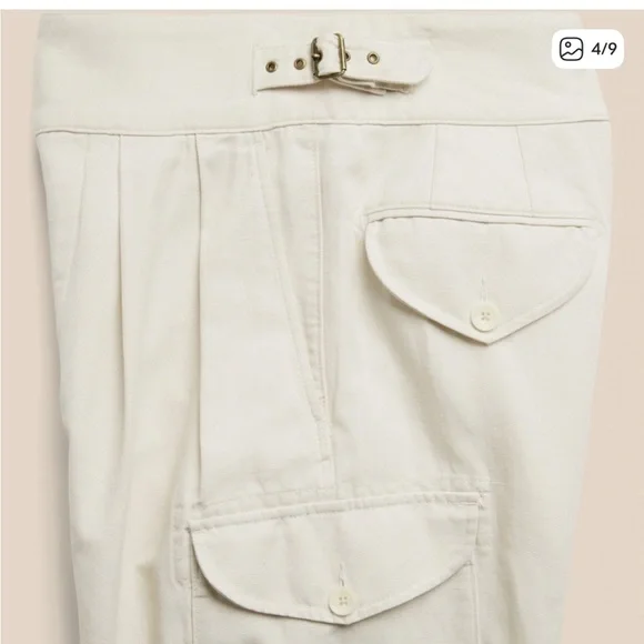 Banana Republic Cream Heritage Traveler Pants - Picture 3 of 8